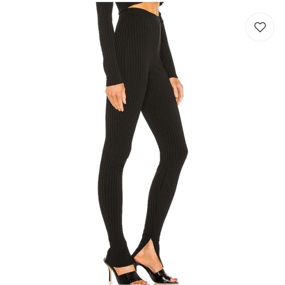 L'Academie Black Split Front Legging Black - Picture 2 of 5